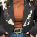 Cowhide Cowgirl Rare Blazer - Small