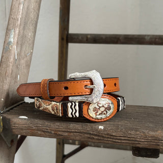 Brown Concho Belt - Sizes 25” - 28”