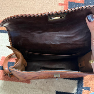 1950s Tooled Leather Cowgirl Purse