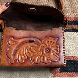 1950s Tooled Leather Cowgirl Purse