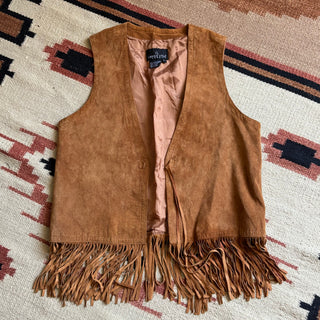 Fringe Suede Vest - Medium