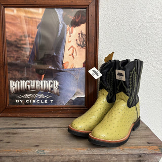 Ostrich Print Cowboy Boots - Youth 6.5 / Women’s 8