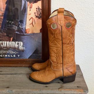 70s Brown Texas Cowboy Boots - Women’s 6