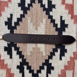 Black Leather Concho Belt - 25” - 28”