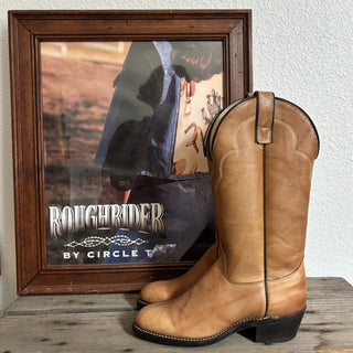 Honey Brown Texas Cowboy Boots - Women’s 6