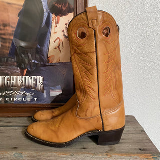 Marbled Leather Cowboy Boots - Women’s 11