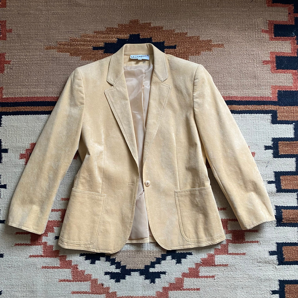 Faux Suede Blazer - Small