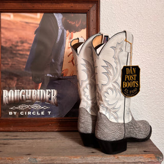 Vintage Dan Post Snowy Cowboy Boots, Men’s 8.5 / Women’s 10