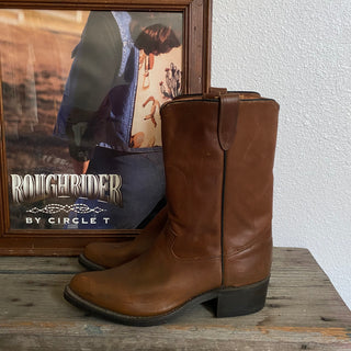 Brown Leather Cowboy Boots - Men’s 11 / Women’s 12.5