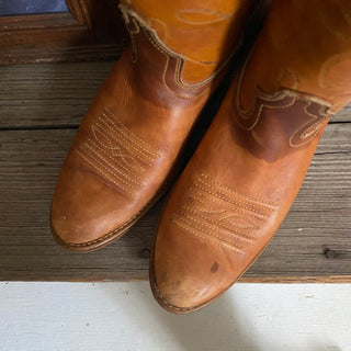 Brown Leather Cowboy Boots - Women’s 7