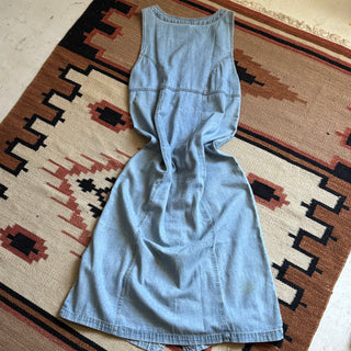 Light Wash Cowgirl Denim Dress - Medium