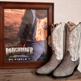 Vintage Dan Post Snowy Cowboy Boots, Men’s 8.5 / Women’s 10