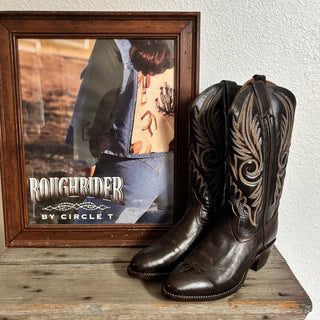 Country Brown & Black Texas Cowboy Boots - Men’s 10 / Women’s 11.5