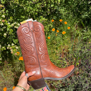 Texas Brown Cowboy Boots - Men’s 8.5 / Women’s 10