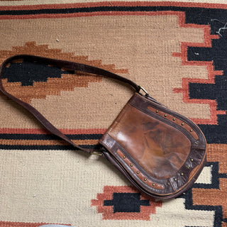 1970s Horses Leather Purse