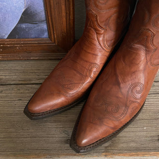 Texas Brown Cowboy Boots - Men’s 8.5 / Women’s 10