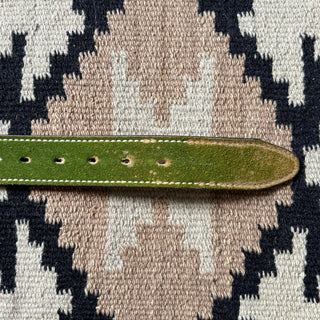 Green Suede Belt - Sizes 35” - 37”