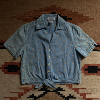 Vintage Horseshoe Shirt & Skirt Set for Women