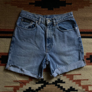 Lightwash 90s Cut Off Shorts 25 inch waist