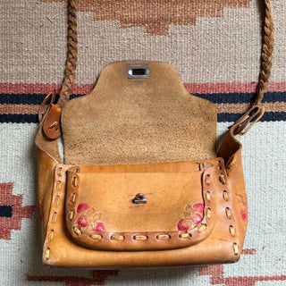 1970s Strawberry Tooled Purse