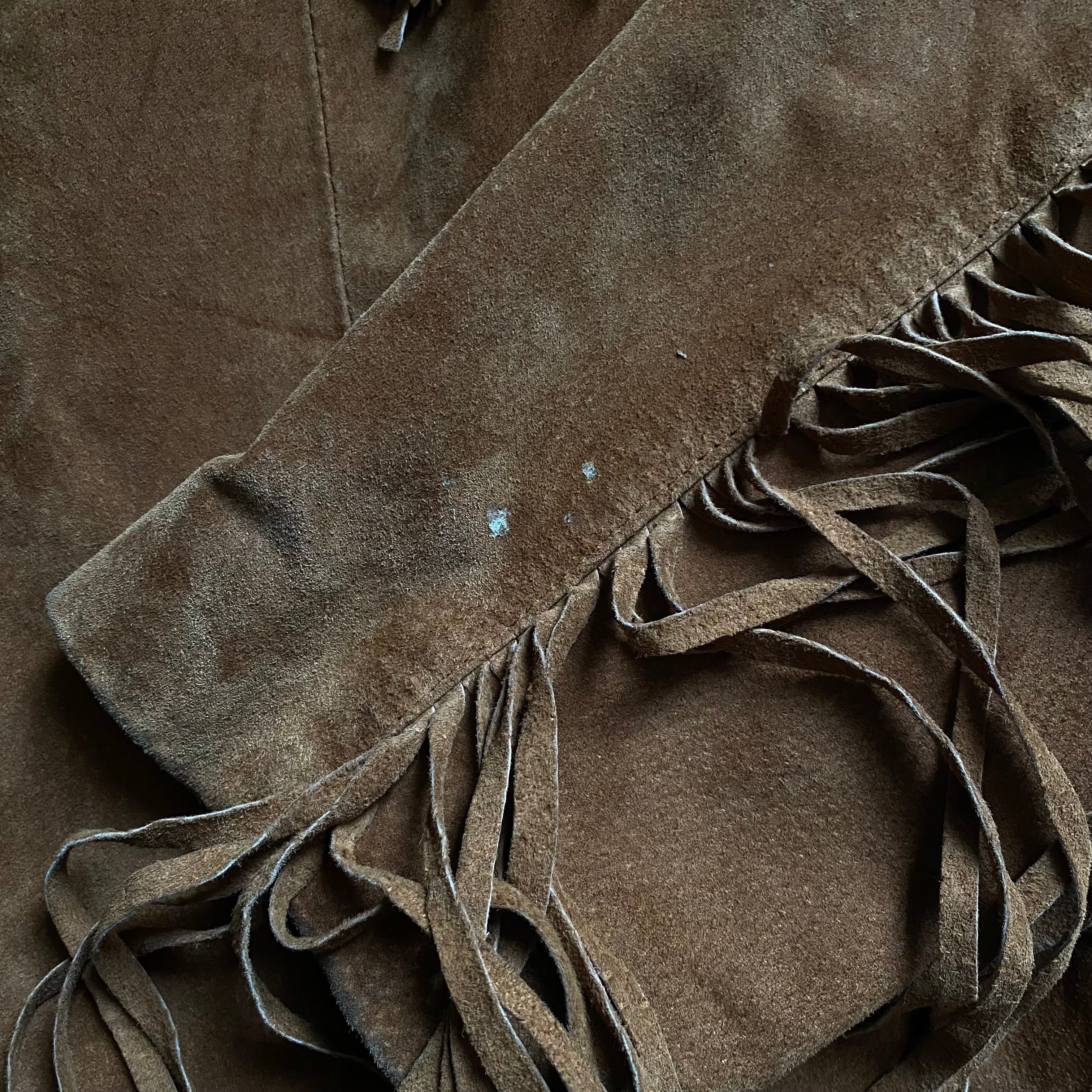 Cowboy Fringe Suede Jacket - Large