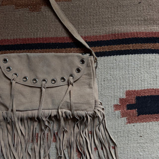 1970s Suede Fringe Purse