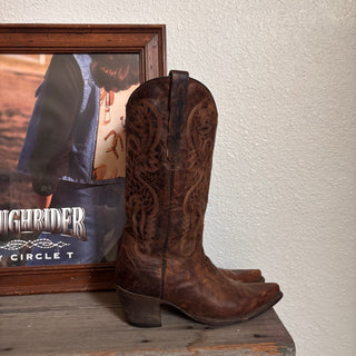 Vintage Dan Post Country Girl Cowboy Boots, Women’s 8
