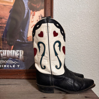 Acme 50s Heart Cowboy Boots, Women’s 7