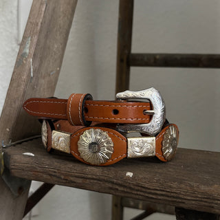 Sunburst Cowgirl Concho Belt - 28” - 31”