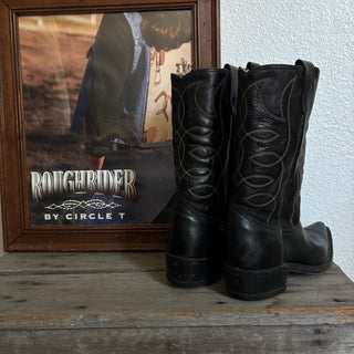 Black Texas Cowboy Boots - Men’s 8 / Women’s 9.5