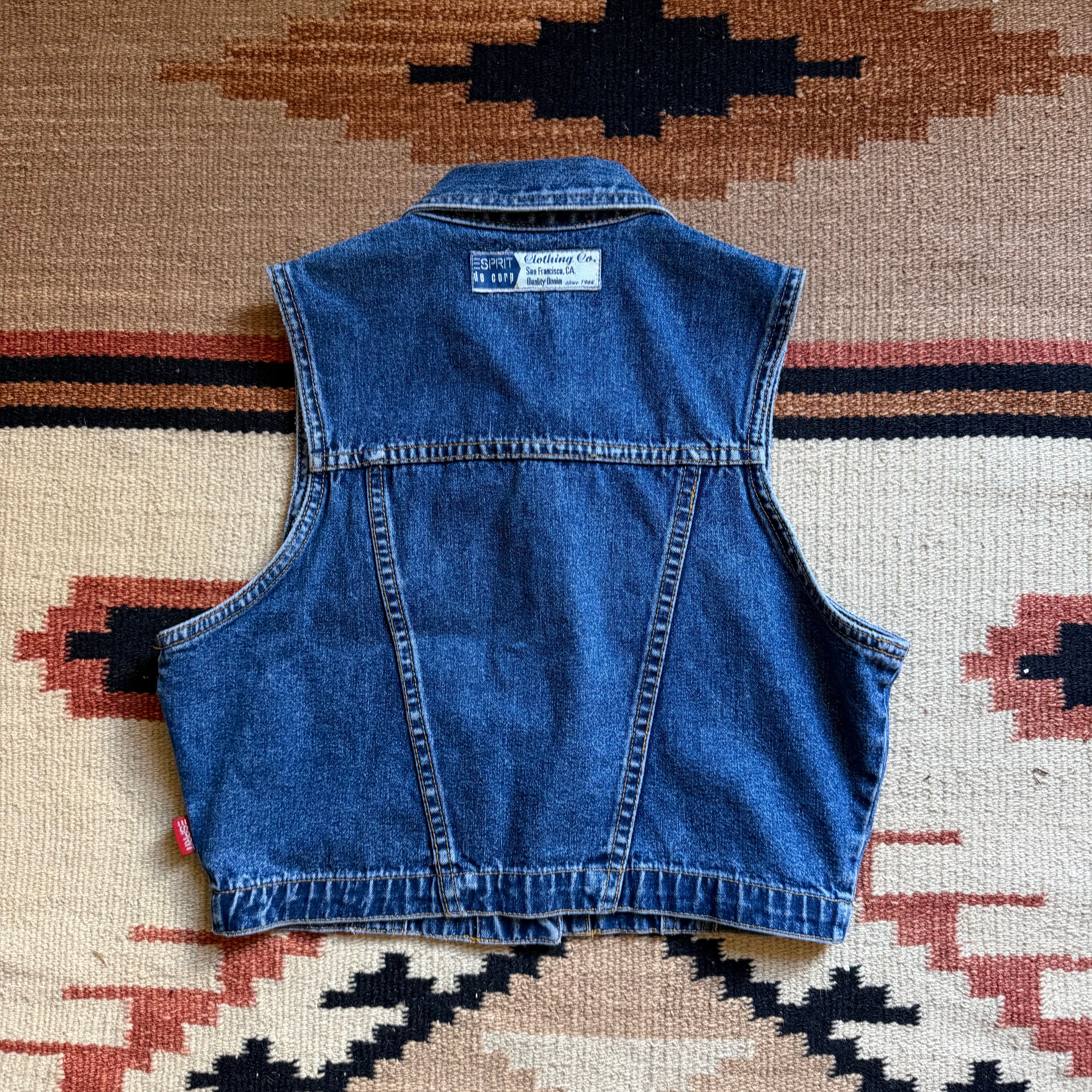 Summer Time Cowgirl Denim Vest - Small