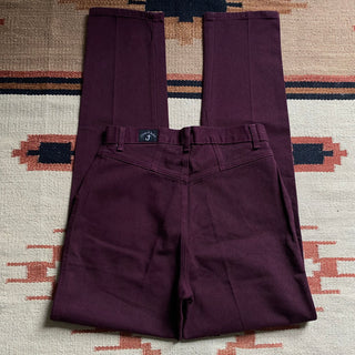 Burgundy Bareback Jeans - 30”