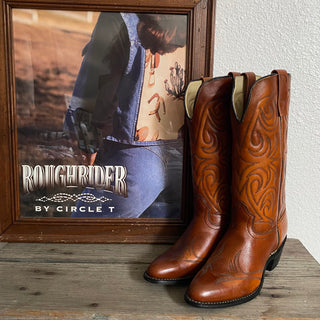 Texas Sunset Leather Cowboy Boots - Women’s 6.5 & 7
