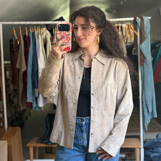 Suede Leather Jacket - Medium