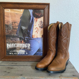 Classic Brown Cowboy Boots - Women’s 8.5