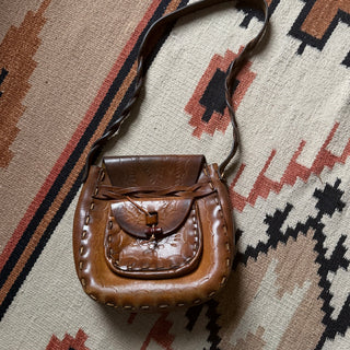 70s Tooled Leather Bag