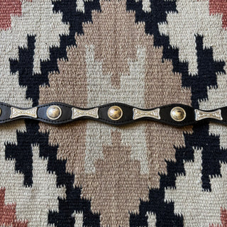 Black Nocona Concho Belt - 22” - 25”