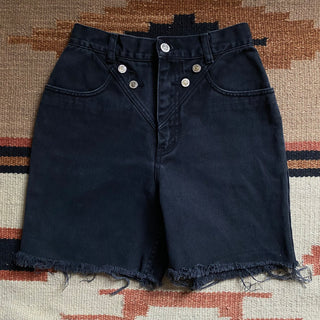 Vintage Black Lawman Shorts 24 inch waist for Women