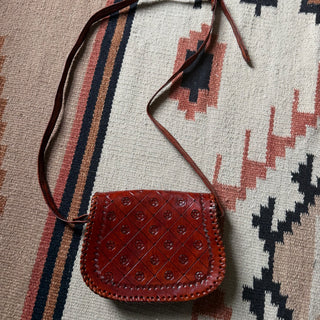 Vintage Mini Floral Leather Bag