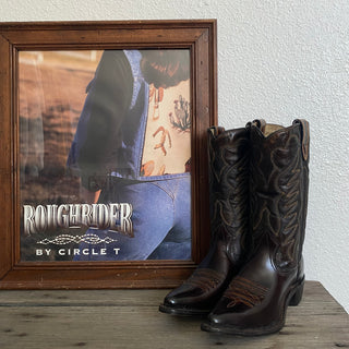 Dark Brown Texas Cowboy Boots - Women’s 6.5