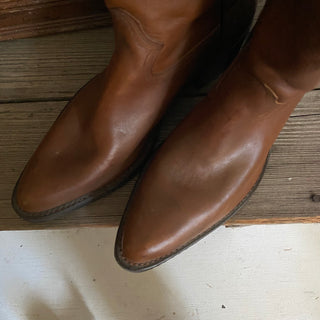 Brown Leather Cowboy Boots - Men’s 11 / Women’s 12.5