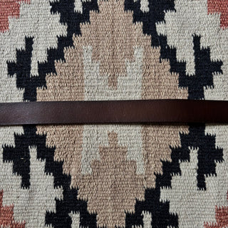 Brown Leather Western Belt - 28” - 31”