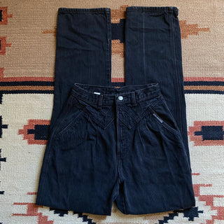 Vintage Black Gunnison Rockies 26 inch waist for Women