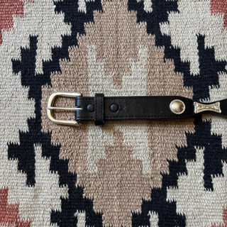 Black Nocona Concho Belt - 22” - 25”