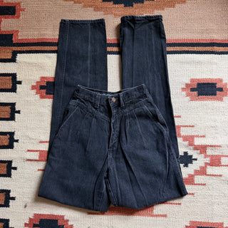 Vintage Buckle Back Black Wranglers 24 inch waist for Women