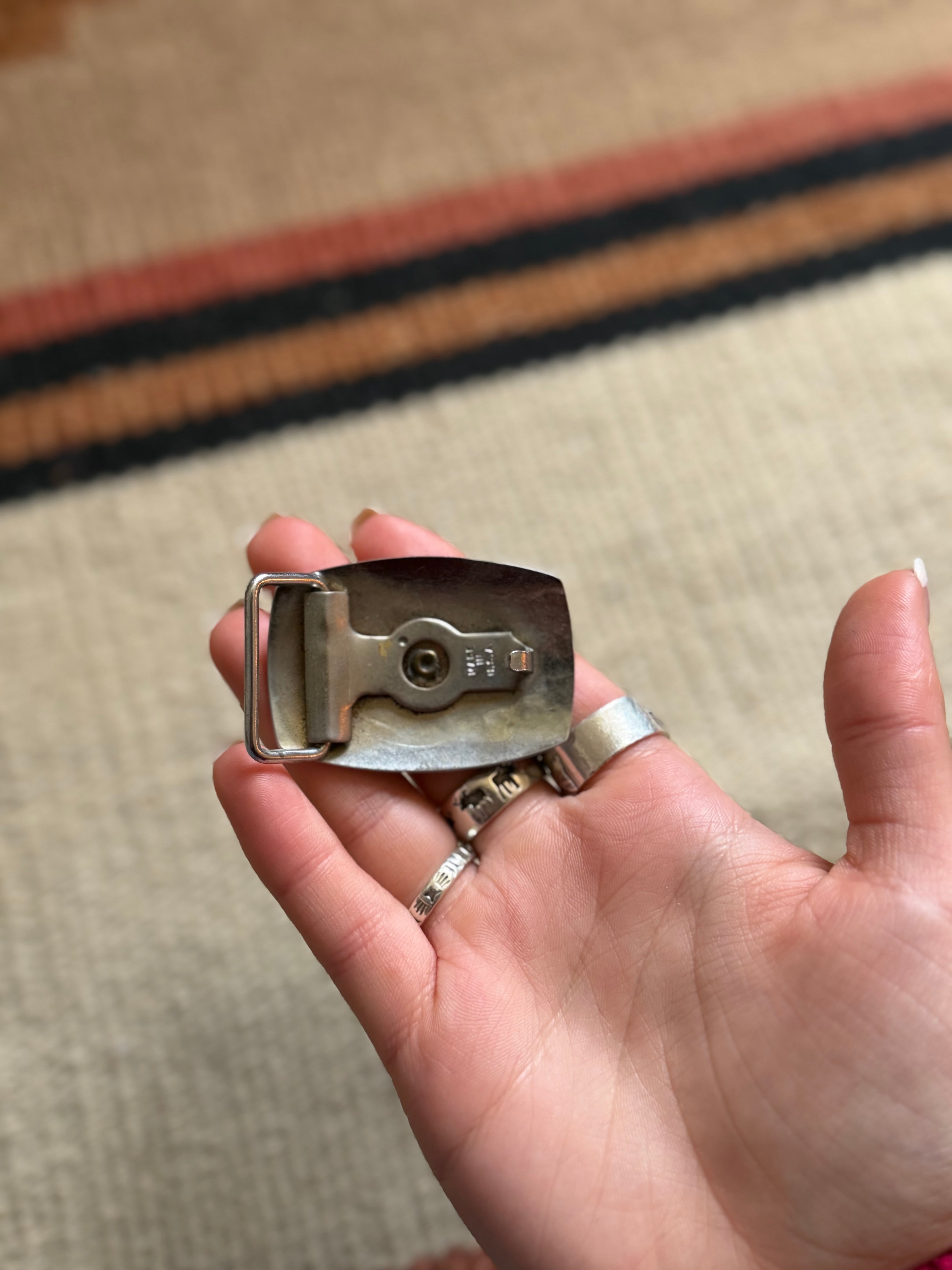 Rodeo Cowboy Mini Belt Buckle