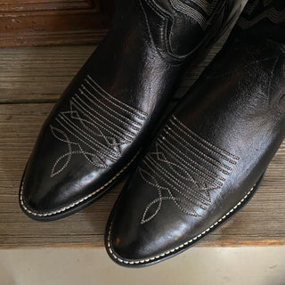 Black Texas Cowboy Boots - Men’s 8.5 / Women’s 10