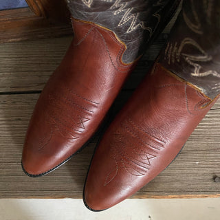 2 Tone Texas Cowboy Boots - Men’s 9 & 10 / Women’s 10.5 & 11.5