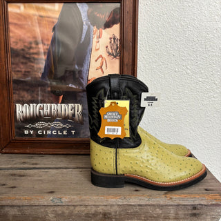 Ostrich Print Cowboy Boots - Youth 6.5 / Women’s 8