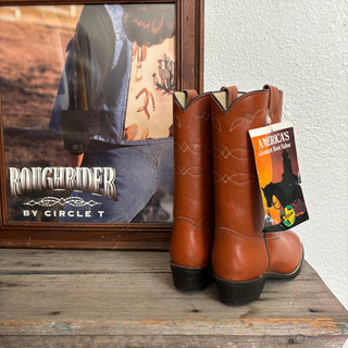 Brown Texas Cowboy Boots - Youth 5.5 / Women’s 7